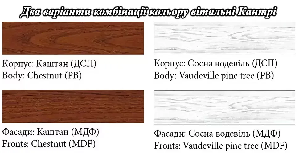 Модульная гостиная Кантри Світ Меблів фото 16