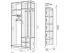 Размеры шкафа-купе прихожая Альфа зеркало с рисунком ВИП-Мастер 1200x450x2200 1,2 метра