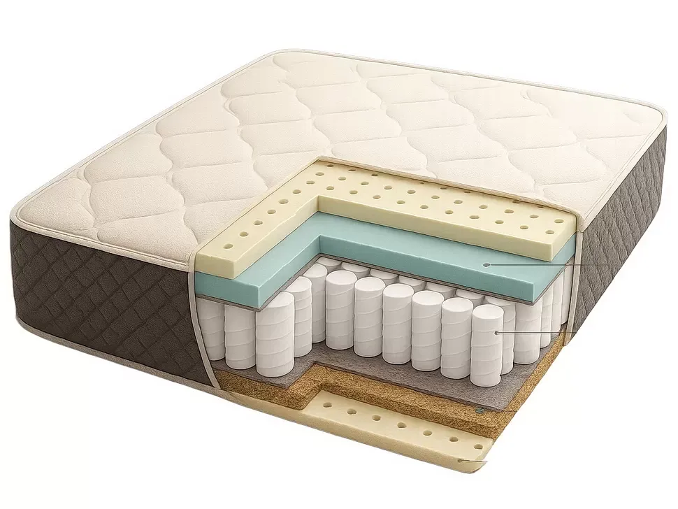 Ортопедичний матрац Cocos Latex Константа Кокос Латекс Pocket Spring односпальний 70–120×190 см фото 3