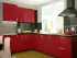 Красный металлик угловая кухня Color-MIX VIP-Master 2600x2140x2000