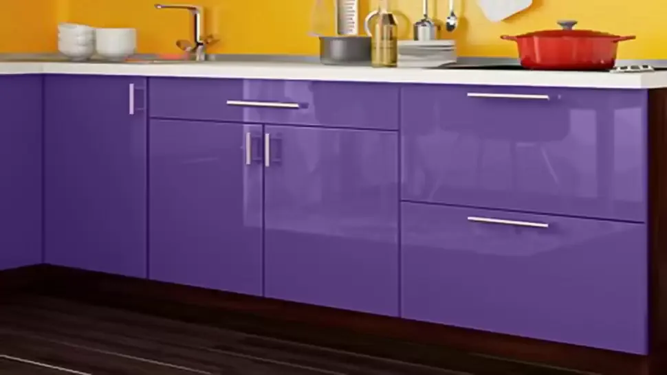 Сиреневая угловая кухня Color-MIX VIP-Master 2400x1600