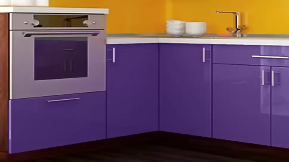 Сиреневая угловая кухня Color-MIX VIP-Master 2400x1600