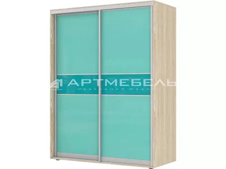 Шкаф-купе двухдверный голубой 1200х2200х600 Феникс Стандарт