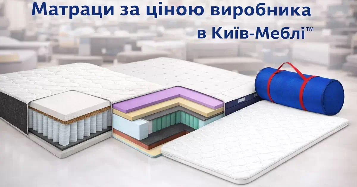 Кращі матраци українського виробництва від Київ-Меблі