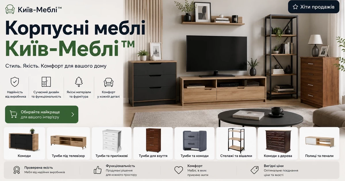 Каталог - корпусні меблі від Київ-Меблі™
