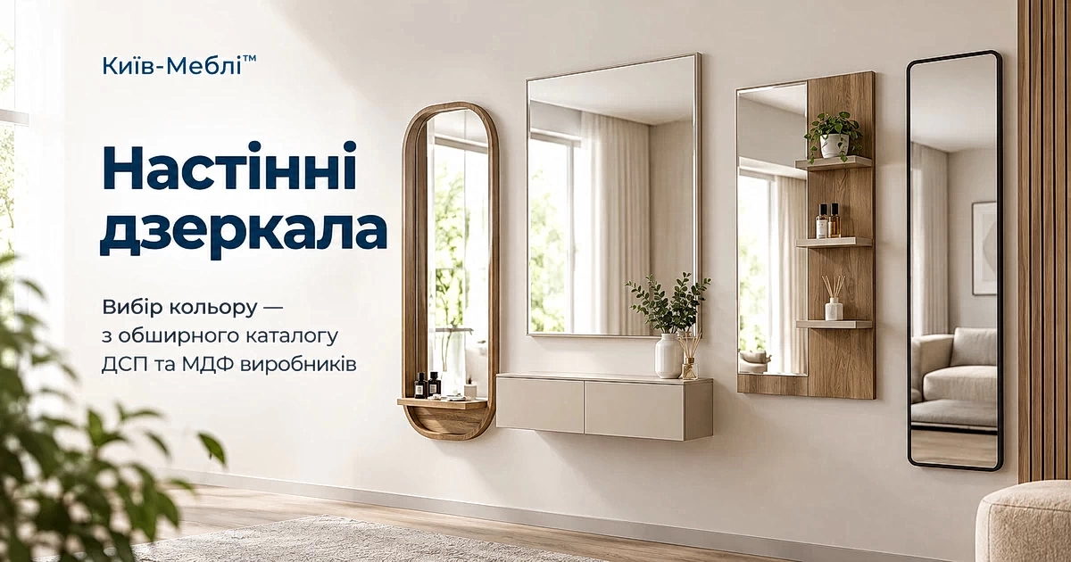 Настінні дзеркала у Києві від інтернет-магазину меблів Київ-Меблі™
