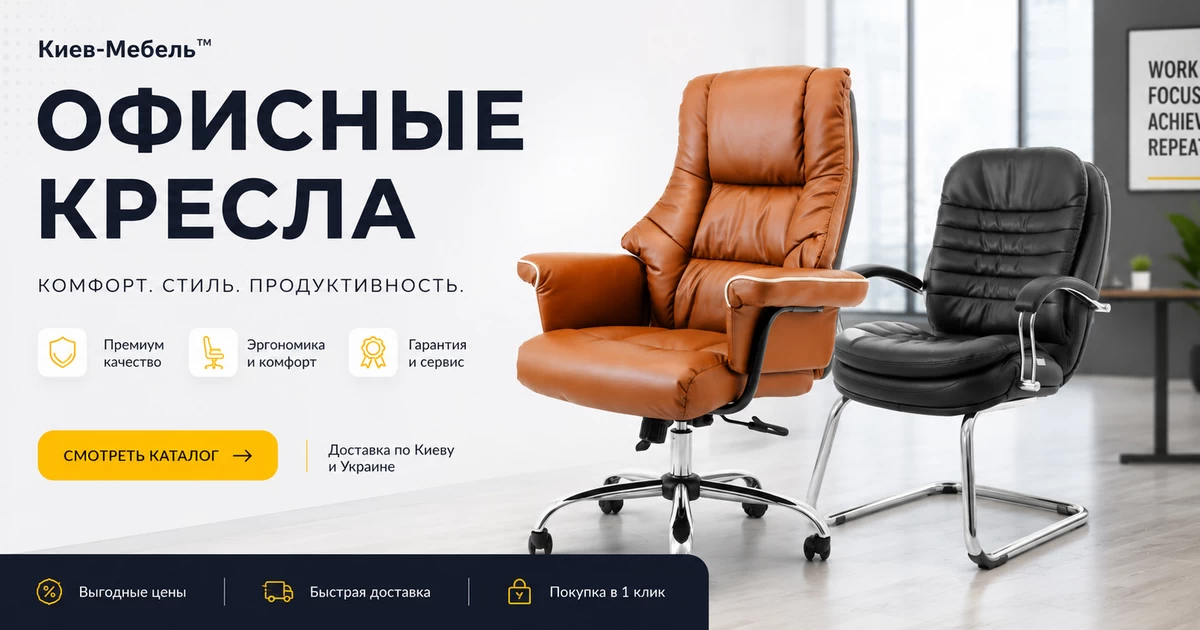Офисные кресла в Киеве — каталог Киев-Мебель™
