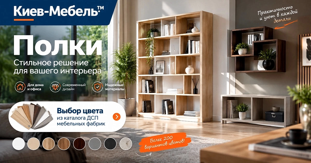 Меблеві полиці в інтернет-магазині Києва, Київ-Меблі™ Меблеві полиці в інтернет-магазині Києва, Київ-Меблі™
