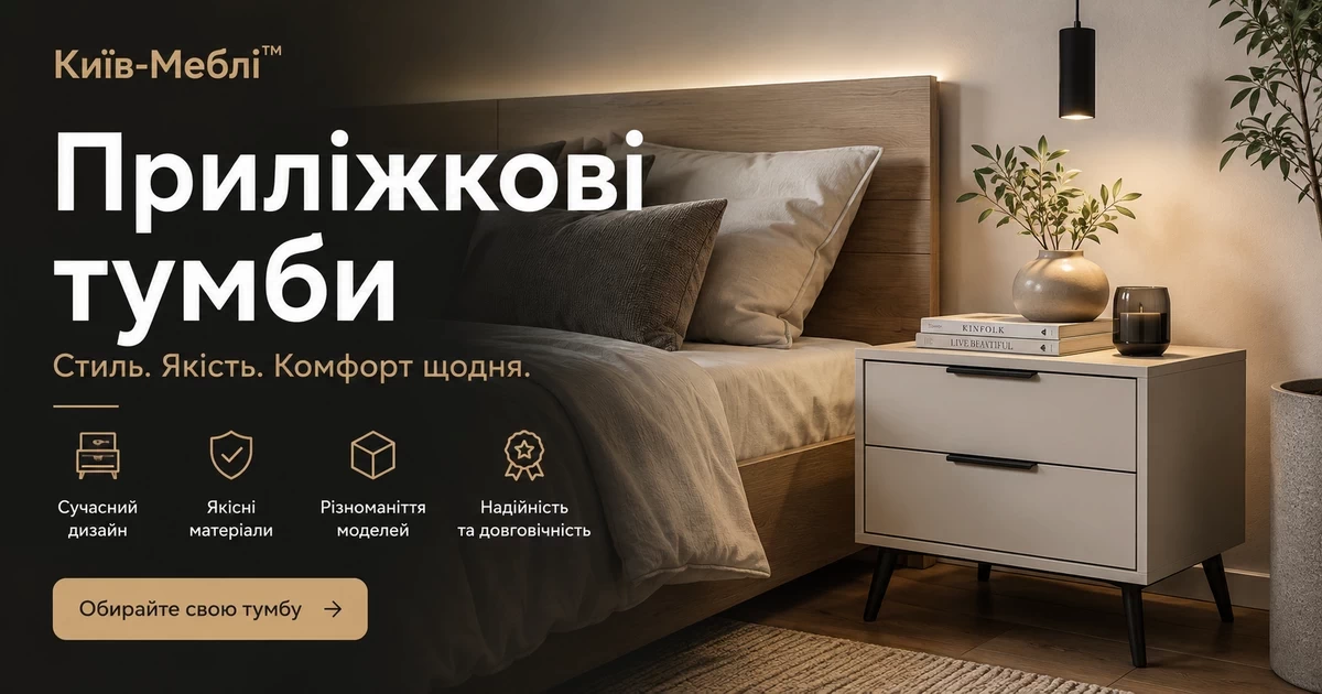 Приліжкові тумби від Київ-Меблі™