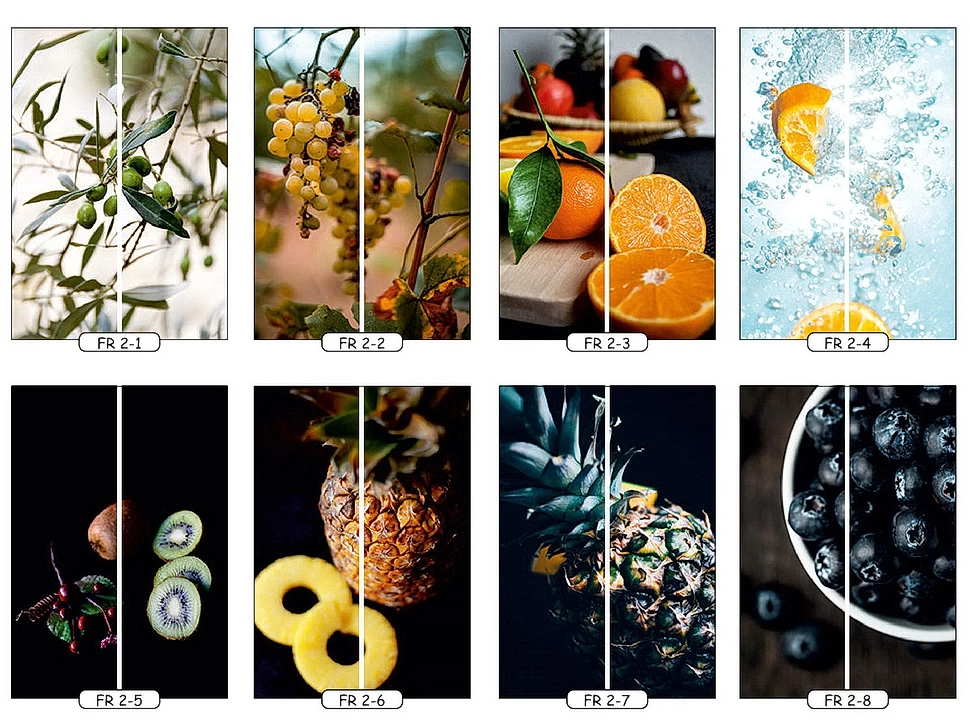 Фотопечать фрукты 1 для двухдверного шкафа-купе Феникс