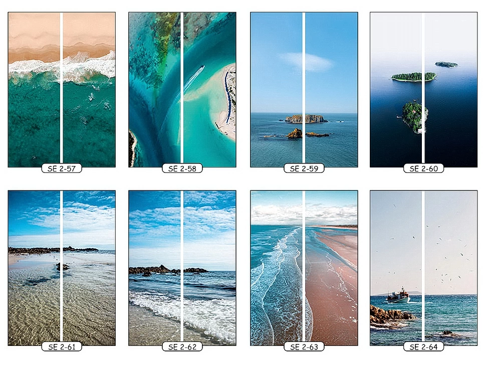 Фотопечать море 8 для двухдверного шкафа-купе Феникс