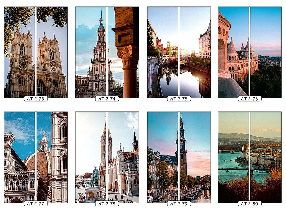 Фотопечать достопримечательности 10 для двухдверного шкафа-купе Феникс