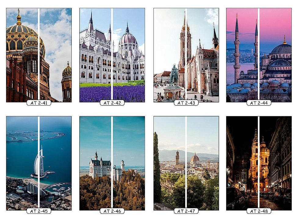 Фотопечать достопримечательности 6 для двухдверного шкафа-купе Феникс