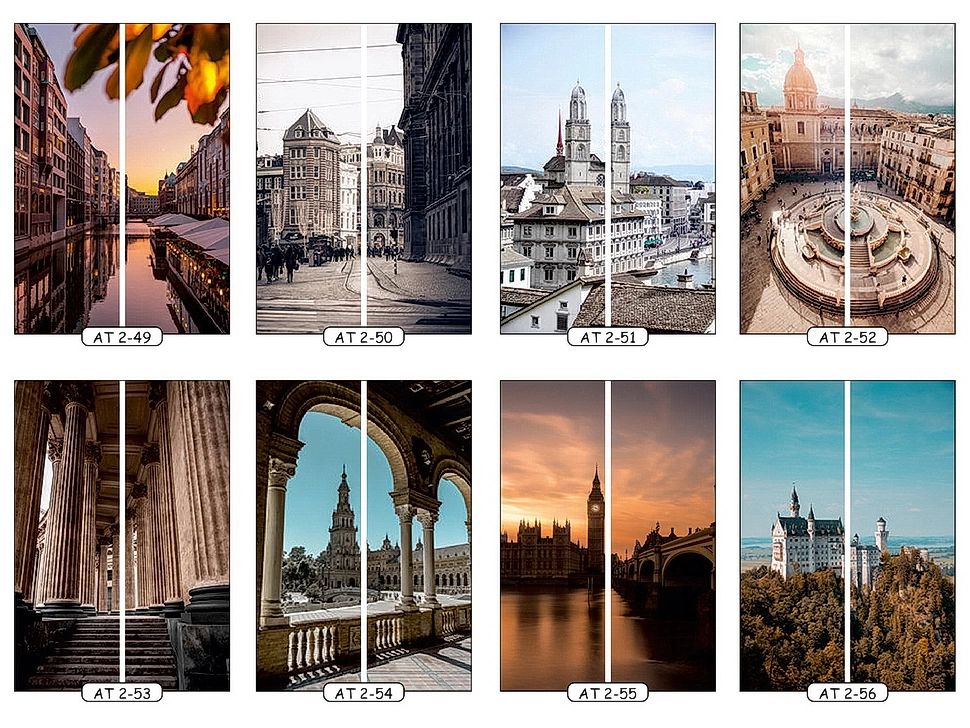 Фотопечать достопримечательности 7 для двухдверного шкафа-купе Феникс