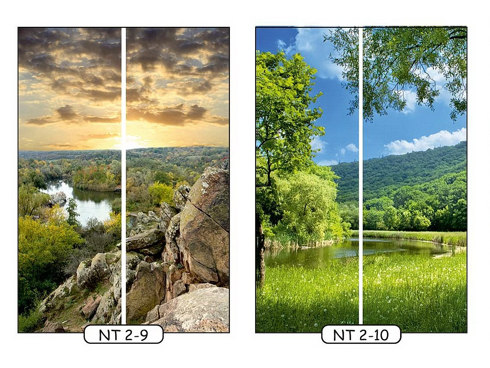 Фотопечать природа 2 для двухдверного шкафа-купе Феникс