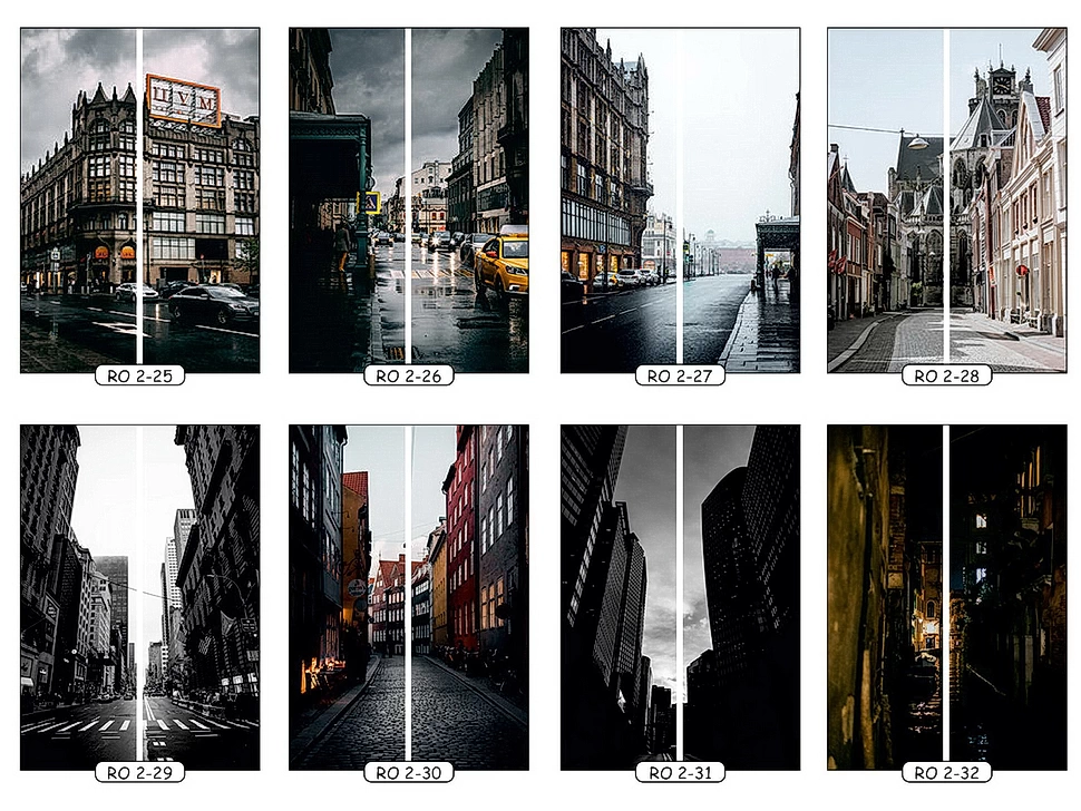 Фотопечать улицы 4 для двухдверного шкафа-купе Феникс
