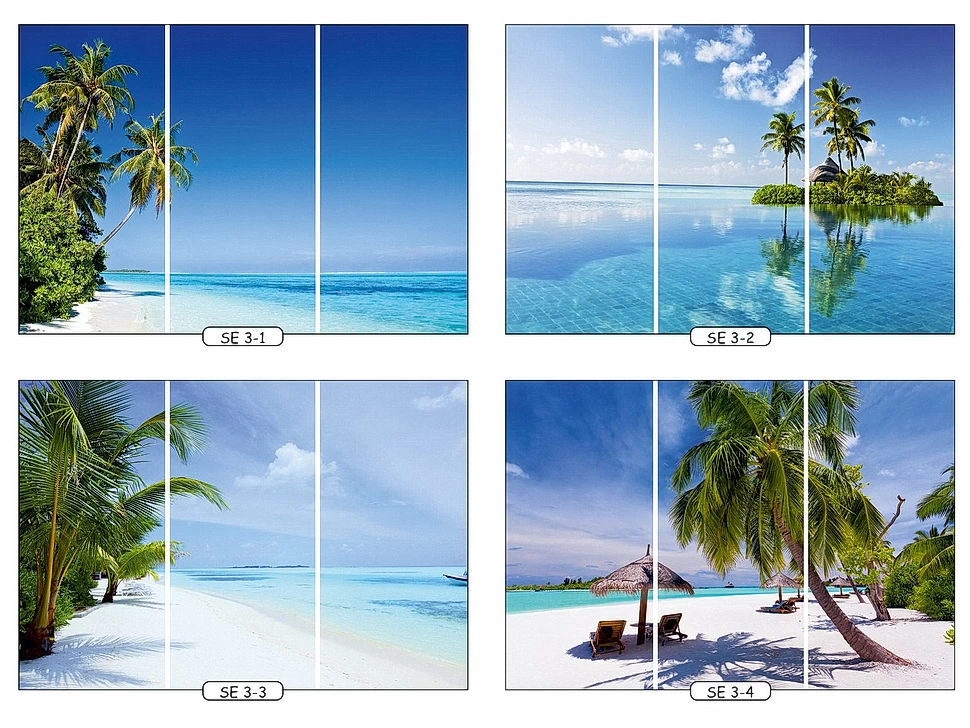 Фотопечать море 1 для трехдверного шкафа-купе Феникс