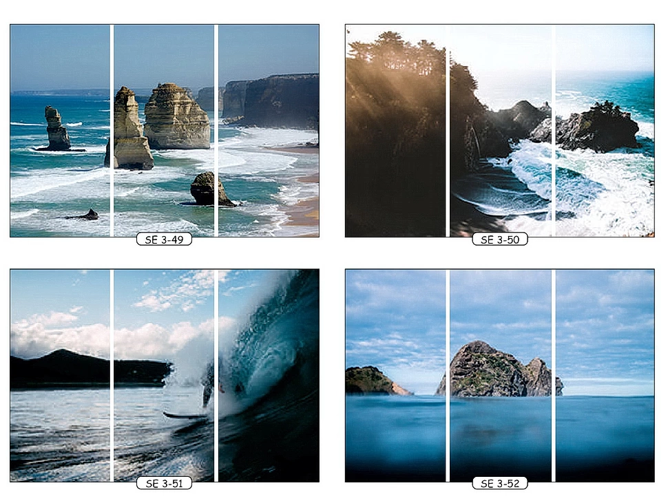 Фотопечать море 13 для трехдверного шкафа-купе Феникс