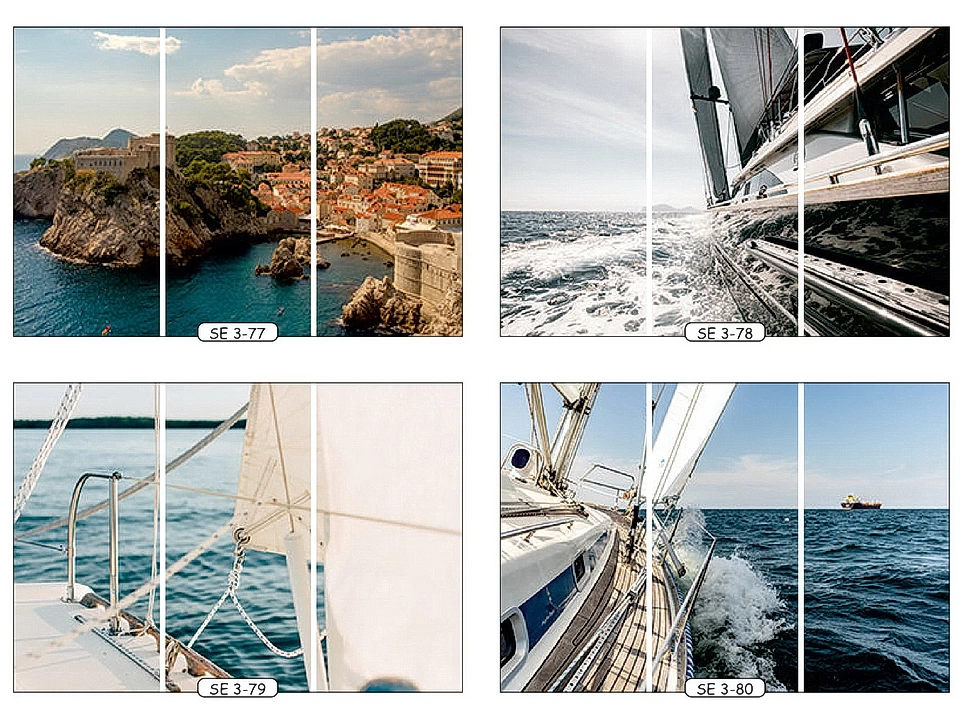 Фотопечать море 20 для трехдверного шкафа-купе Феникс