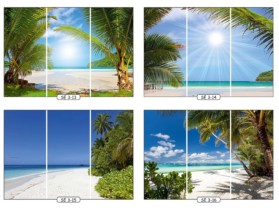 Фотопечать море 4 для трехдверного шкафа-купе Феникс