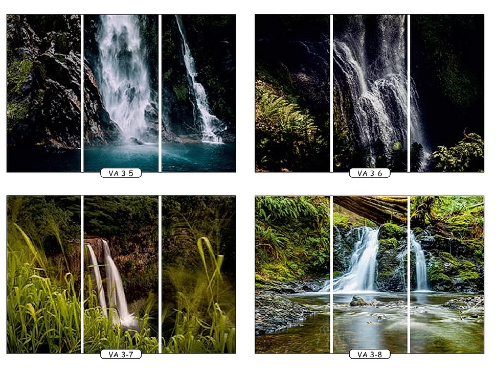 Фотопечать водопады 7 для трехдверного шкафа-купе Феникс