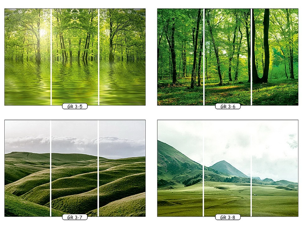 Фотопечать зелень 2 для трехдверного шкафа-купе Феникс